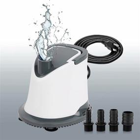 img 4 attached to 🐠 FREESEA Aquarium Submersible Water Pump: 1320GPH 5000L/H 110W Ultra-Quiet Adjustable Bottom Suction with 6ft Power Cord for Garden Waterfalls, Pool Covers, Hydroponics, Fish Tanks, Ponds, Fountains