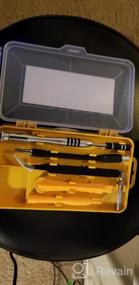 img 6 attached to Apsung 110 In 1 Screwdriver Set With Slotted, Phillips, Torx& More Bits, Non-Slip Magnetic Precision Electronics Tool Kit For Repair IPhone, Android, Computer, Laptop, Watch, Glasses, PC Etc (Yellow)