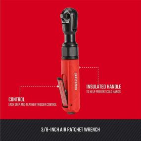 img 3 attached to CRAFTSMAN 3/8-Inch Air Ratchet Wrench CMXPTSG1007NB, Red