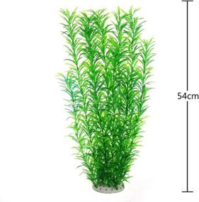 img 1 attached to 🐠 Norgail Large Aquarium Plants: Safe 20-Inch Tall Plastic Fish Tank Decoration Ornaments – Perfect for All Fish!