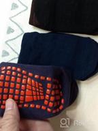 img 1 attached to 🧦 Premium Non-Slip Indoor Trampoline Socks: Stay Safe and Comfortable with Sticky Grip Floor Anti-Skid Socks, Yoga Rubber Bottom, and Breathable Cotton Material - 4 Pairs review by Dan Germain