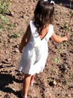 img 1 attached to Stylish And Comfortable ABALACOCO Cotton Backless Princess Dress For Girls review by Misty Mcclellan