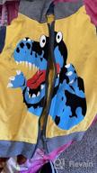 img 1 attached to Cartoon Dinosaur Animal Zipper Packaway Jacket for Toddler Boys - Spring Autumn Hoodies Coat, Ideal for Kids Aged 1-7 Years review by Marco Huff