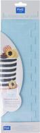 pme tall patterned edge side scraper for cake decorating-stripes acrylic 10, transparent logo