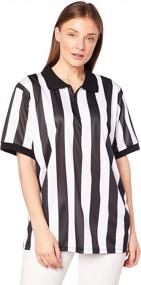 img 3 attached to Get Game-Ready With Crown Sporting Goods Women'S Striped Referee/Umpire Jersey