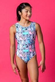 img 1 attached to Girls Gymnastic Leotard By Destira: Soft & Comfy Athletic Wear With Matching Scrunchie