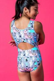 img 2 attached to Girls Gymnastic Leotard By Destira: Soft & Comfy Athletic Wear With Matching Scrunchie