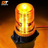 🚧 dt moto 15w amber led emergency beacon light: safety strobe for forklifts, tractors, golf carts, utvs, cars, and buses логотип