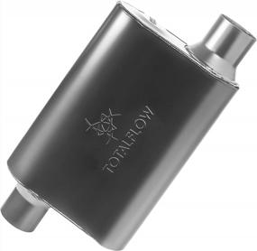 img 4 attached to TOTALFLOW 415543 Two-Chamber Universal Muffler - 2.5" Offset In / 2.5" Offset Out