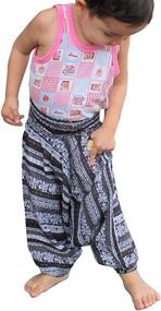 img 1 attached to RaanPahMuang Viscose Aladdin Bright XX Small Girls' Clothing at Pants & Capris