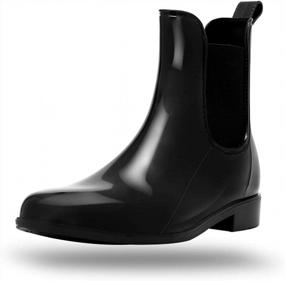 img 4 attached to Waterproof Chelsea Rain Boots For Women - Protective Ankle Rain Shoes For Ladies By Babaka