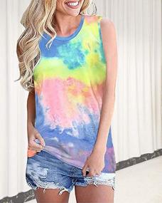 img 3 attached to Women'S Summer Sleeveless Tank Tops Casual Loose Tunic Blouse Shirts