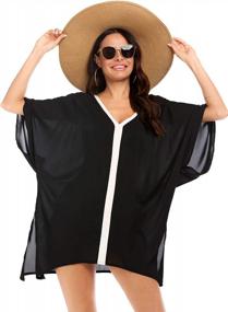 img 2 attached to Hotouch Cover Ups For Swimwear Womens Swimsuit Coverup Shirt Bikini Beachwear Bathing Suit Beach Dress