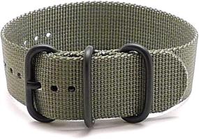 img 4 attached to DaLuca Ballistic Nylon Military Piece Men's Watches good in Watch Bands