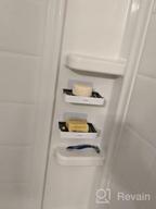 картинка 1 прикреплена к отзыву YOHOM 2 шт. Стакан для мыла с дренажной подставкой, белый душевой держатель для мыла настенного монтажа в ванной комнате, подвесная подставка для мыла для ванны из пластика. от Kevin Overturf