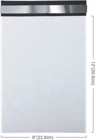 img 1 attached to Fuxury 9X12 White Poly Mailers: 100 Pack Self-Seal Shipping Envelopes For Safe And Secure Delivery