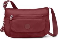 kipling syro crossbody black tonal women's handbags & wallets ~ crossbody bags logo