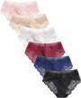 👙 seasment women's lacy panties - lace bikini hipster silky comfy briefs (5/6 pack) logo