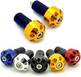 img 2 attached to 🏍️ GT-Speed Gold CNC Motorcycle Bar Ends: Perfect Compatible/Replacement for 7/8" Handlebar Grips, Bar-End Plugs Cap