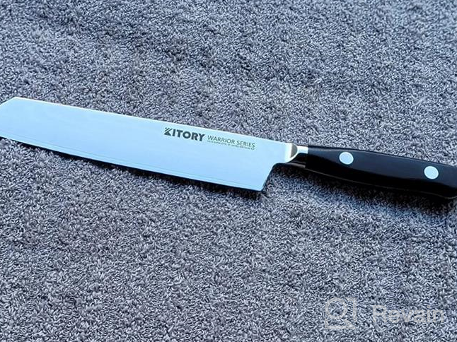 img 1 attached to Hand-Forged Full-Tang Cleaver Knife With Middle Thickness Blade For Meat And Vegetable Cutting - Ideal For Chinese Kitchen Chef, Home Kitchen Use review by Matt Lewis