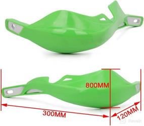 img 3 attached to Motocross Handguards Dirt Bike Hand Guards 7/8 Inches 22Mm And 1 1/8 Inches 28Mm PP Plastic Universal Guard For Off Road KX65 KX85 KX125 KX250 KX500 Motorcycle Supermoto Dirtbike GREEN