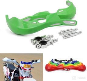 img 4 attached to Motocross Handguards Dirt Bike Hand Guards 7/8 Inches 22Mm And 1 1/8 Inches 28Mm PP Plastic Universal Guard For Off Road KX65 KX85 KX125 KX250 KX500 Motorcycle Supermoto Dirtbike GREEN