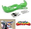 motocross handguards dirt bike hand guards 7/8 inches 22mm and 1 1/8 inches 28mm pp plastic universal guard for off road kx65 kx85 kx125 kx250 kx500 motorcycle supermoto dirtbike green logo