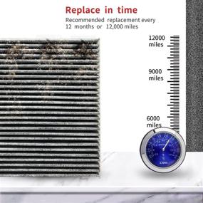 img 1 attached to 🔍 High-Performance Cabin Air Filter with Activated Carbon, Compatible Replacement for CP134, CF10134, BE-134, 80292-SDA-A01, 80292-SEC-A01, 80292-T0G-A01, Single Pack