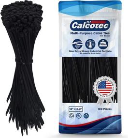 img 4 attached to 🔗 Pack of 100 Self-Locking Cable Ties, Ultra Strong 6.6 Nylon, 12 inch Length, 0.2 inch Width - Ideal for Organizing and Securing Objects