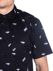 img 3 attached to Visive Men'S Short Sleeve Printed Button Down Shirts - 45+ Novelty Styles Available In Sizes S - 4XL