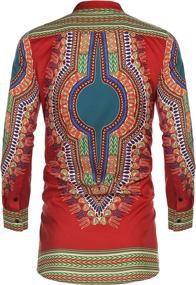 img 2 attached to 👕 COOFANDY African Dashiki Sleeve Button Men's Clothing: Elevate Your Style with Vibrant Shirts!