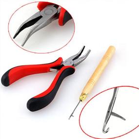 img 2 attached to Effortlessly Extend Your Hair With CCbeauty'S Professional Microlinks Hair Extension Tool Set