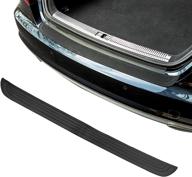 🚗 ajxn 1 pc car rear bumper protector 35-inch by 2.75-inch, universal rubber anti-scratch trunk exterior accessories for car/suv, black #2 logo