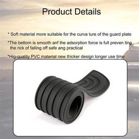 img 2 attached to 🚗 Ajxn 1 PC Car Rear Bumper Protector 35-inch by 2.75-inch, Universal Rubber Anti-Scratch Trunk Exterior Accessories for Car/SUV, Black #2