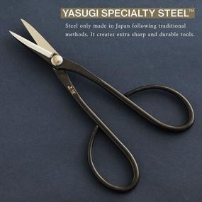 img 3 attached to Japanese Yasugi Steel Satsuki Bonsai Trimming Scissors - 7 Inch Garden Snip Tools For Pruning Flowers And Herbs, Made In Japan
