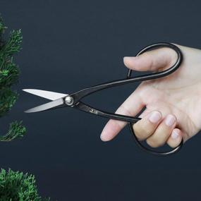 img 2 attached to Japanese Yasugi Steel Satsuki Bonsai Trimming Scissors - 7 Inch Garden Snip Tools For Pruning Flowers And Herbs, Made In Japan