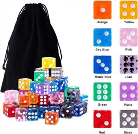 img 2 attached to Roll Into Fun With AUSTOR'S 100-Piece Translucent Game Dice Set - Perfect For Tenzi, Farkle, Yahtzee, Bunco And Math