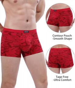 img 3 attached to Breathable Modal Microfiber Men'S Trunks With Covered Band - Multipack By Wirarpa
