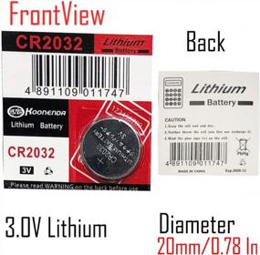 img 3 attached to Set Of 10 Koonenda Alkaline Coin Batteries CR2032, Equivalents: BR2032, DL2032, ECR2032, 3V For Various Devices