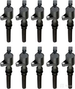 img 4 attached to MAS Set of 10 Ignition Coils Pack for Ford Super Duty E350 E450 F250 F350 F450 F550 F53 Excursion 6.8L V10 - Compatible Replacement For 3W7Z-12029-AA DG508