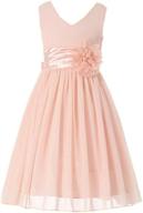 bow dream bridesmaids v neckline champagne girls' clothing : dresses logo