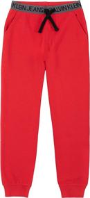 img 2 attached to Calvin Klein Joggers FA21Logo 12 Boys' Clothing - Pants