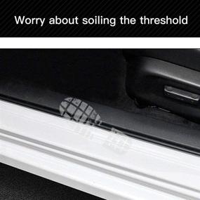 img 3 attached to JEYODA Threshold Decoration Accessories Car Styling Interior Accessories - Door Entry Guard