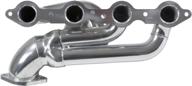 🚀 bbk 40200 shorty tuned length performance exhaust headers - polished silver ceramic finish for camaro ss, ls3, l99 logo