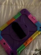 img 1 attached to Protective IPad Case With Rotating Stand, Hand Strap, And Pencil Holder - Hybrid Shockproof Cover For 9Th, 8Th, And 7Th Generation IPad 10.2-Inch (2021/2020/2019) In Purple review by Josh Zuvers