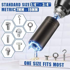 img 3 attached to 🔧 Super Universal Socket Gifts: Must-Have Tool Set for Dad Men - Power Drill Adapter, Multi Socket Grip, Cool Gadgets, Stocking Stuffers - Perfect Gift Ideas for Father, Husband, Him! (7-19mm)