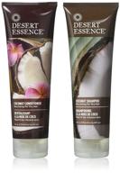 desert essence coconut 🥥 hair care set: shampoo and conditioner logo