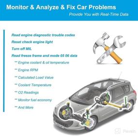 img 3 attached to 🚗 Enhanced OBD2 Scanner Bluetooth - Compact Diagnostic Tool for Auto Check Engine Light Code Reader with Torque Pro / Lite, OBD Fusion App Compatibility