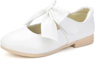 padgene bowknot princess walking wedding girls' shoes for flats логотип