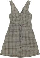 👩 allegra valentine's houndstooth overalls with suspenders - women's clothing: jumpsuits, rompers & overalls logo